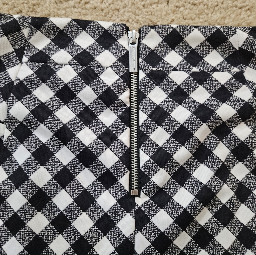 MICHAEL Michael Kors Black and White Checkered Women's Skirt Size 6 Six - Picture 11 of 16